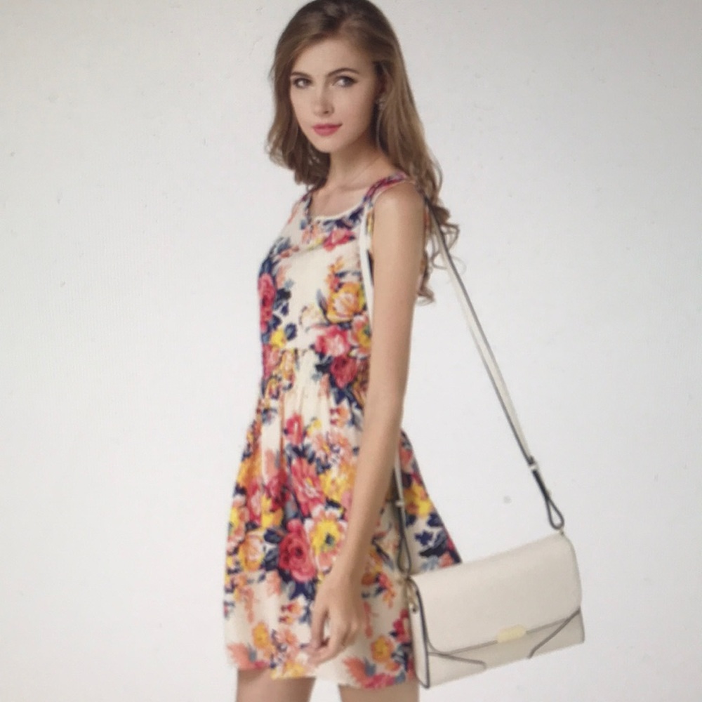 Flower Floral Women’s Fashion Dresses  S/M/L/XL - Picture 2 of 7